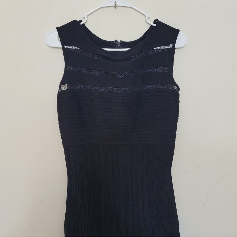 Tadashi Shoji Illusion Mesh Gown XS 69799L - Picture 5 of 8